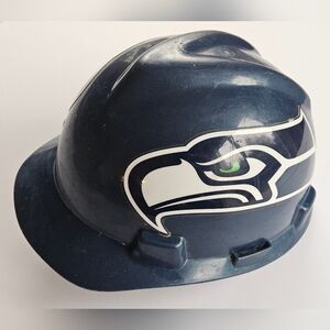 Seattle Seahawks NFL MSA Medium Hard Hat Safety V-Gard Type 1 Class E ANSI OSHA